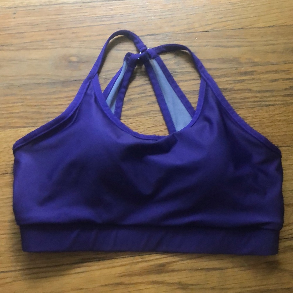 Varsity Purple Sports Bra